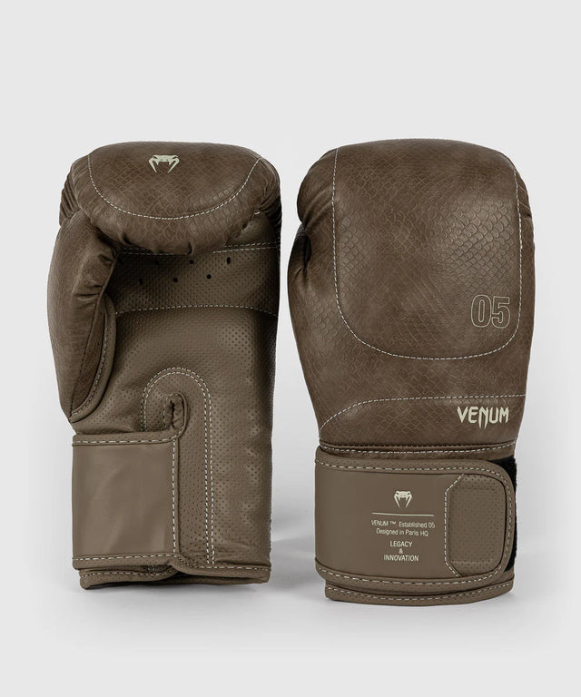 Boxerské rukavice Venum Impact Evo Scales – Hnědé