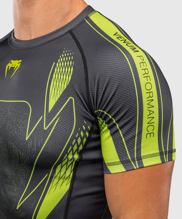 Rashguard Venum Amazonia Reborn Krátký Rukáv – Černá/Zelená