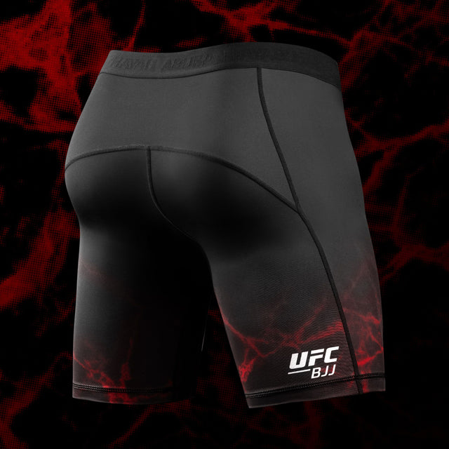 Spodenki kompresyjne Hayabusa x UFC BJJ – Czarne/Czerwone