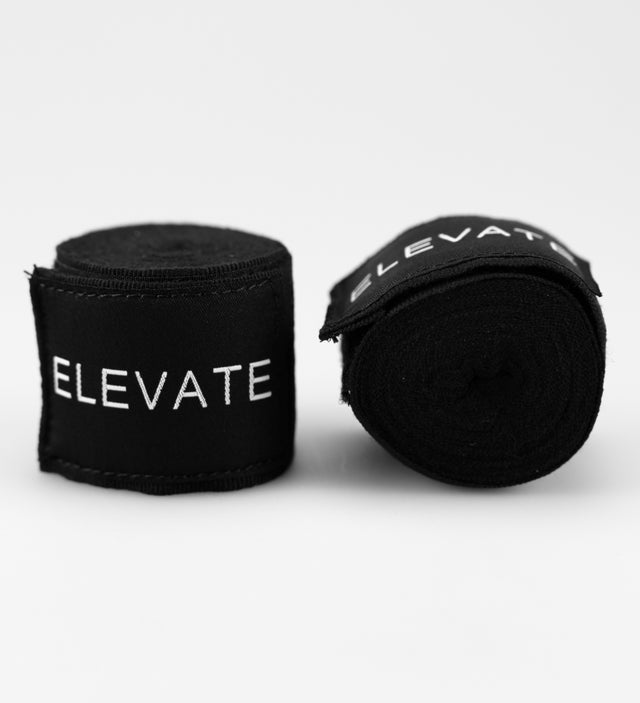Ligaduras de boxe Elevate Prime – Preto