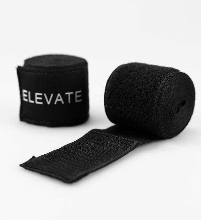 Ligaduras de boxe Elevate Prime – Preto