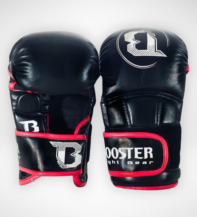 Luvas de sparring MMA Booster Pro – Preto/Vermelho