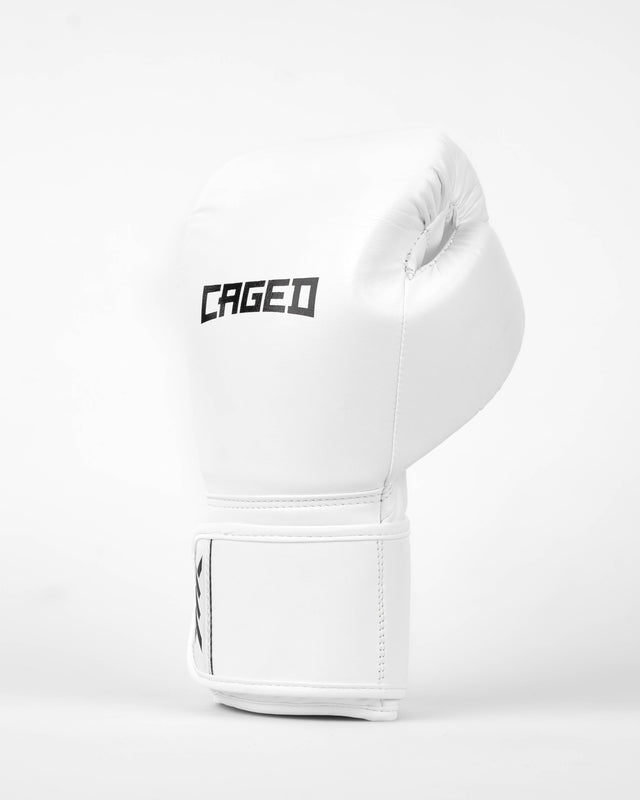 Luvas de boxe Caged Core – Branco/Preto
