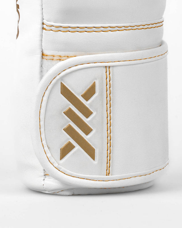Rękawice bokserskie Caged Core – Białe/Złote