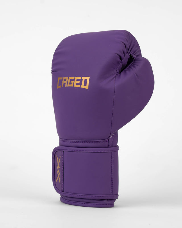 Guantoni da boxe Caged Core – Viola/Oro
