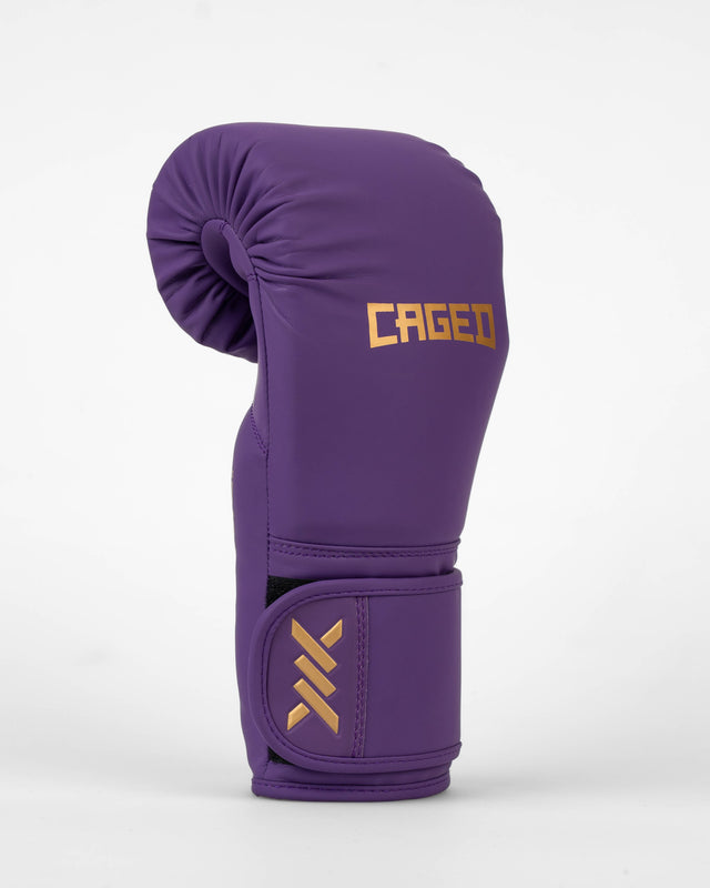 Guantoni da boxe Caged Core – Viola/Oro