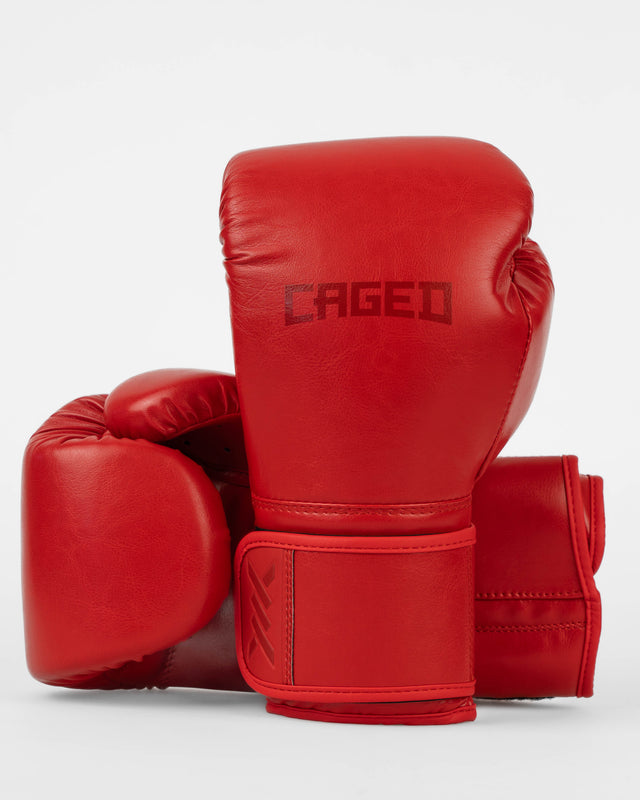 Caged Bokshandschoenen Core - Rood/Rood