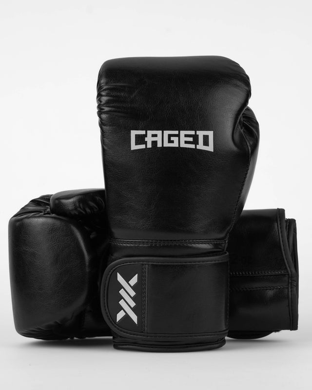 Luvas de boxe Caged Core – Preto/Branco