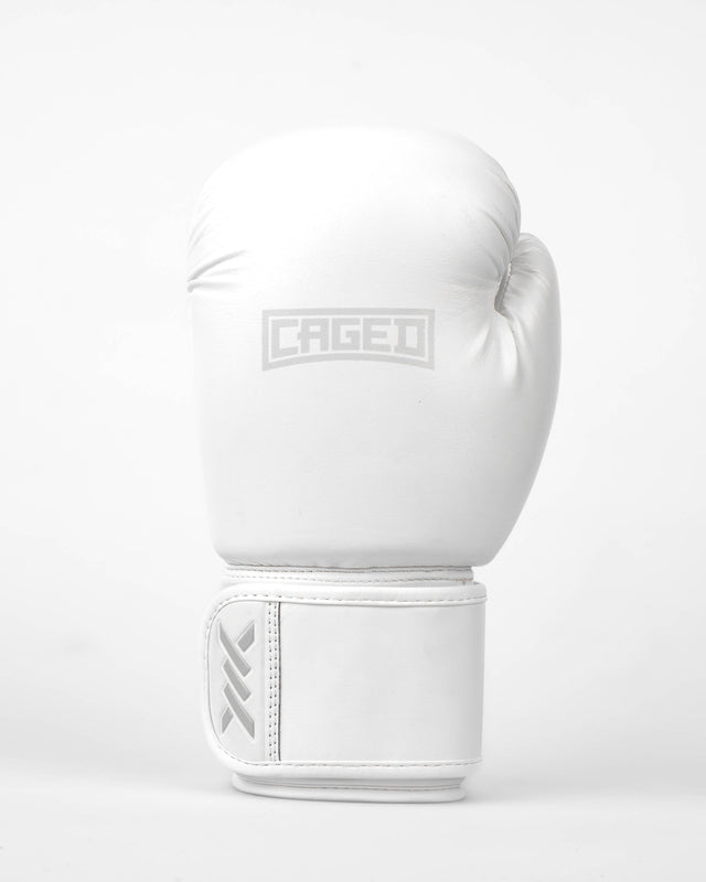 Boxerské rukavice Caged Shadow – Bílé/Bílé