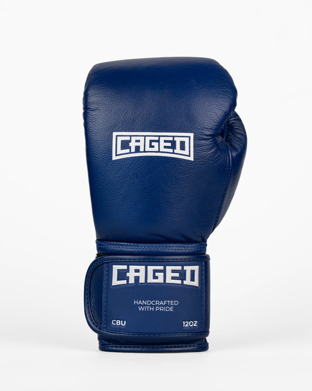 Caged Boksehandsker 'X' Series - Navy Blå/Hvid
