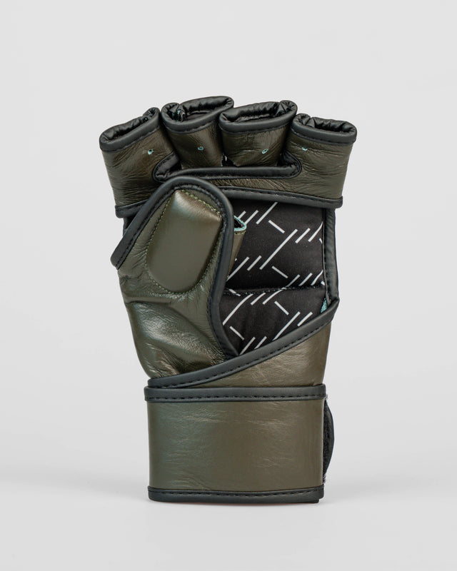 Caged MMA-Handschuhe 'X' Series – Khaki Grün/Schwarz
