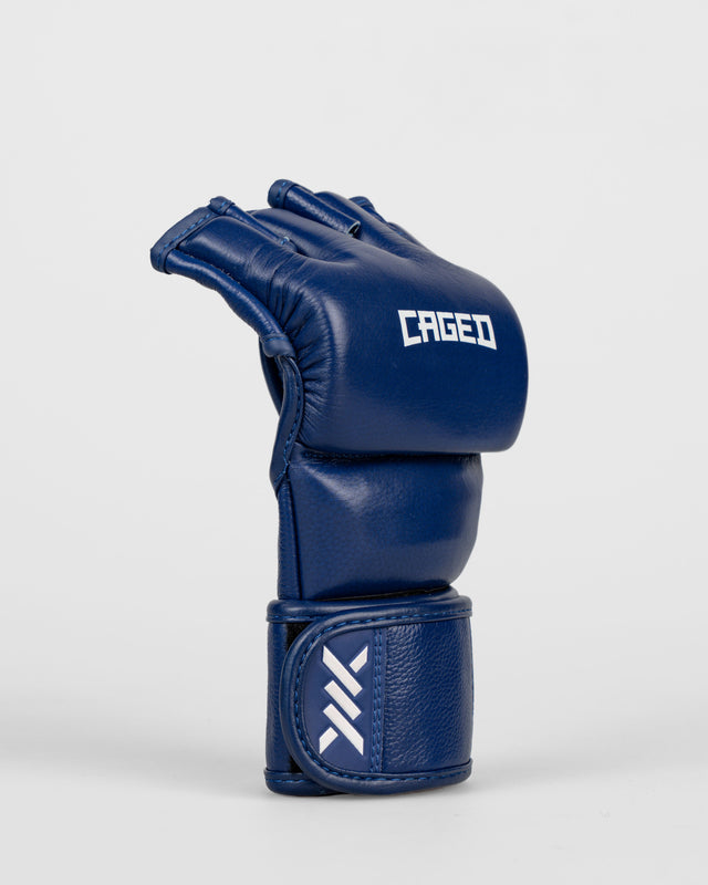 Guanti MMA Caged 'X' Series – Blu navy/Bianco