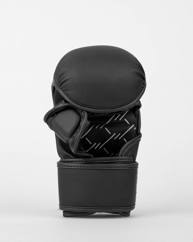 Luvas de sparring MMA Caged Shadow – Preto Mate/Branco