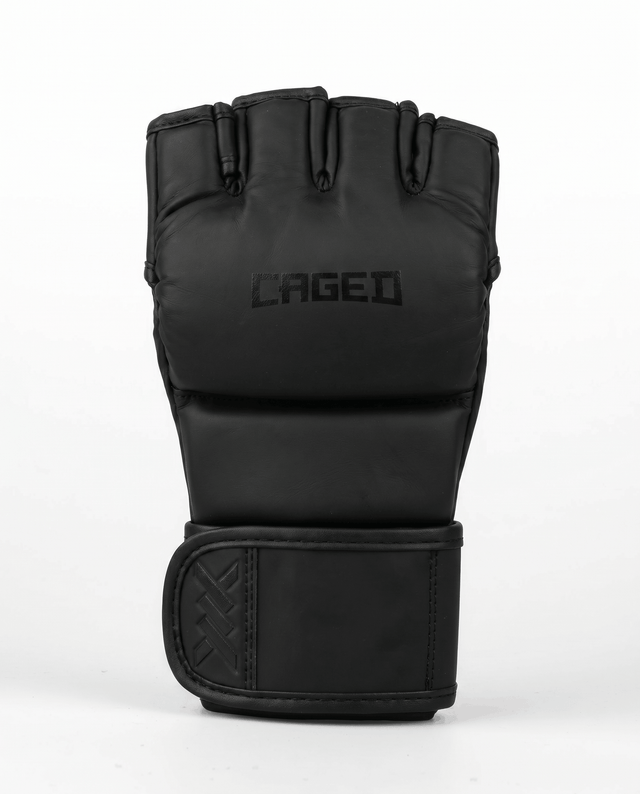 Guantes de MMA Caged Shadow – Negro Mate
