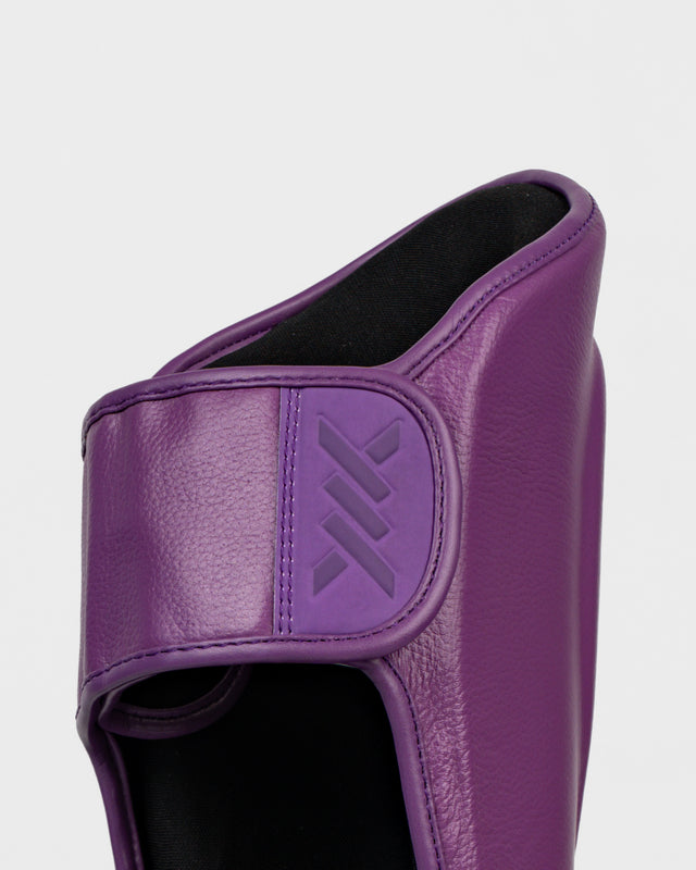 Caged Shin Guards 'X' Series - Purple