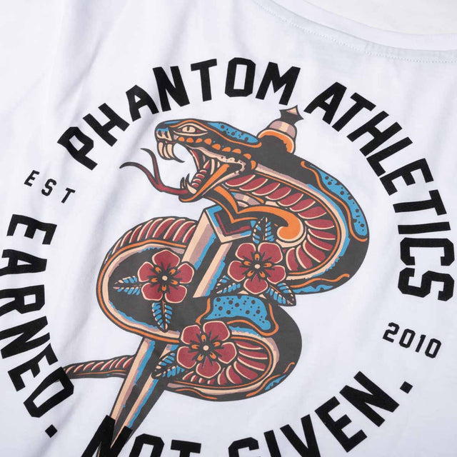 T-shirt Phantom Athletics Serpent – Branco