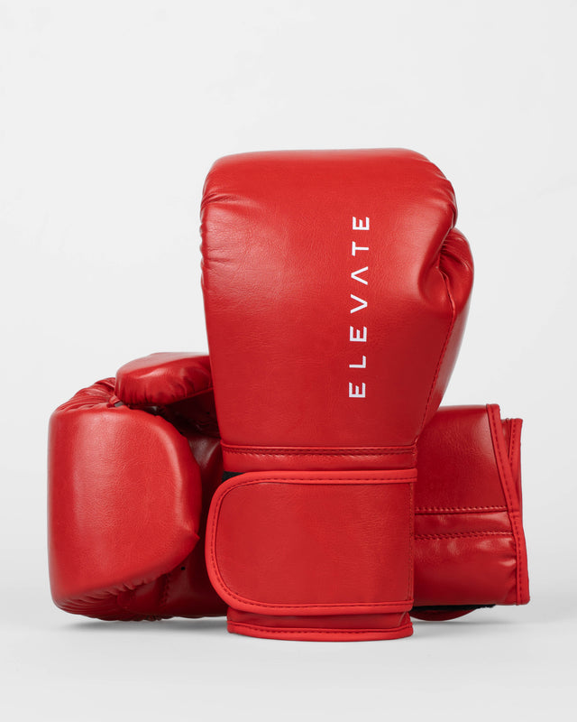 Luvas de boxe Elevate Prime – Vermelho/Branco