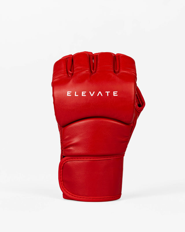 Rękawice MMA Elevate Prime – Czerwone/Białe