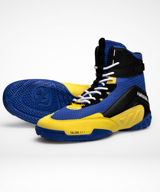 Hayabusa Talon Boxschuhe – Blau/Gelb
