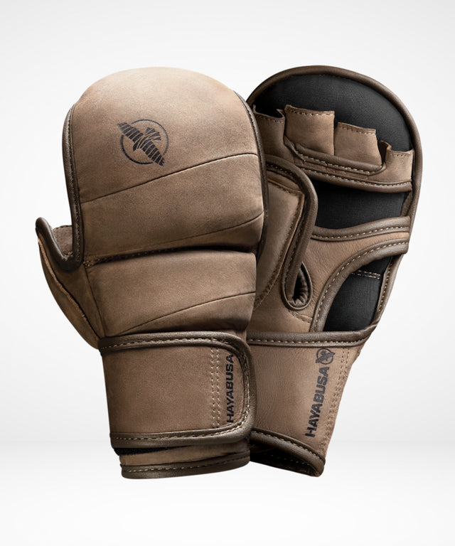 Gants de sparring MMA Hayabusa T3 LX Hybrid – Marron vintage