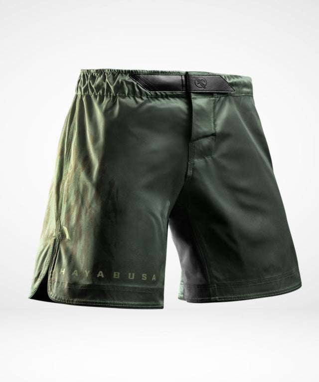 Shorts de MMA Hayabusa Apex Mid – Vert tactique