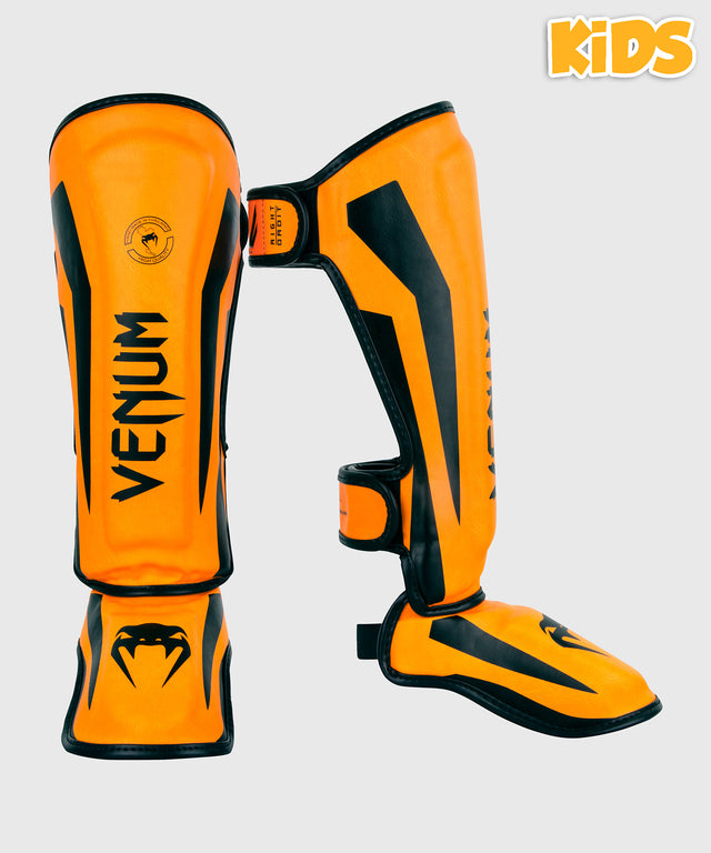 Protège-tibias Venum Elite Enfant – Neon Orange