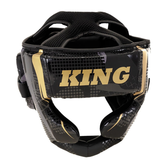 King Pro Boxing Headguard KPB/HG Shogun - Black/Gold