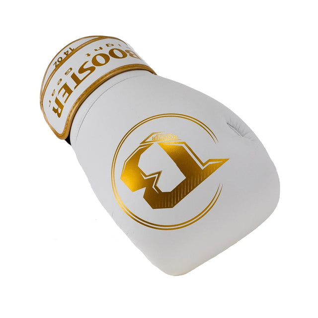 Boxerské rukavice Booster PRO BGL VX4 – Bílá/Zlatá