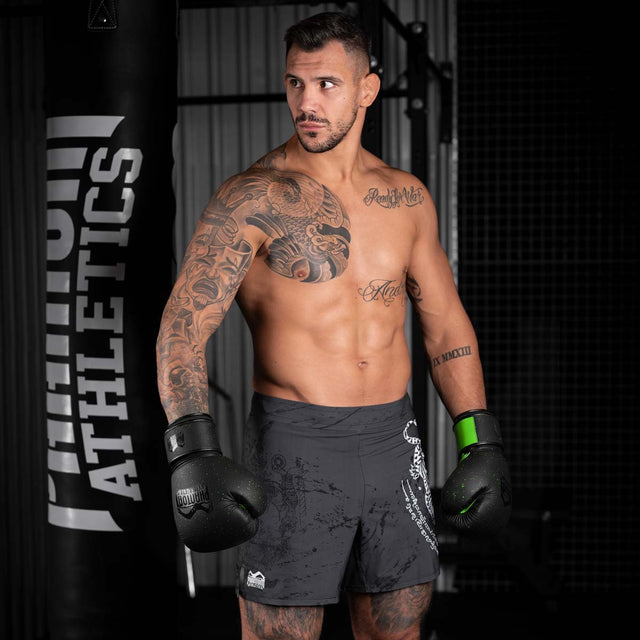 Luvas de boxe Phantom Athletics Galaxy – Preto/Verde Neon