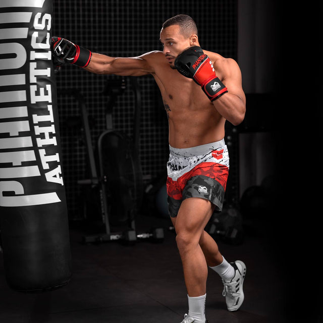 Boxerské rukavice Phantom Athletics Raider – Červené/Černé
