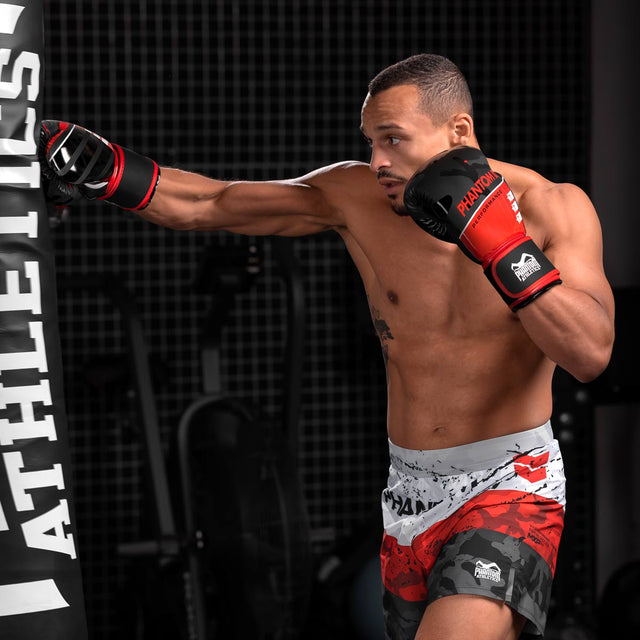 Boxerské rukavice Phantom Athletics Raider – Červené/Černé