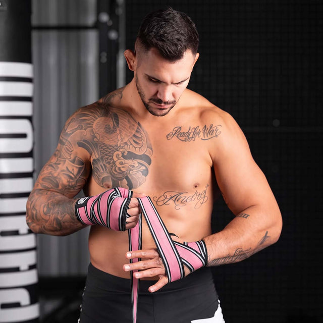 Bandaże bokserskie Phantom Athletics MT-Pro – Różowe
