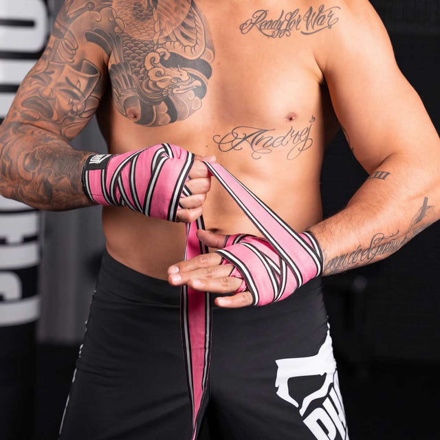 Bandaże bokserskie Phantom Athletics MT-Pro – Różowe