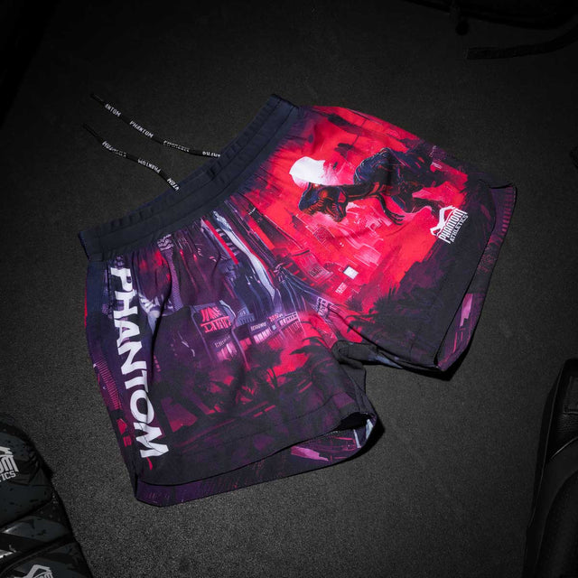 Phantom Athletics MMA-Shorts FUSION-R Cyber-X – Violett/Blau