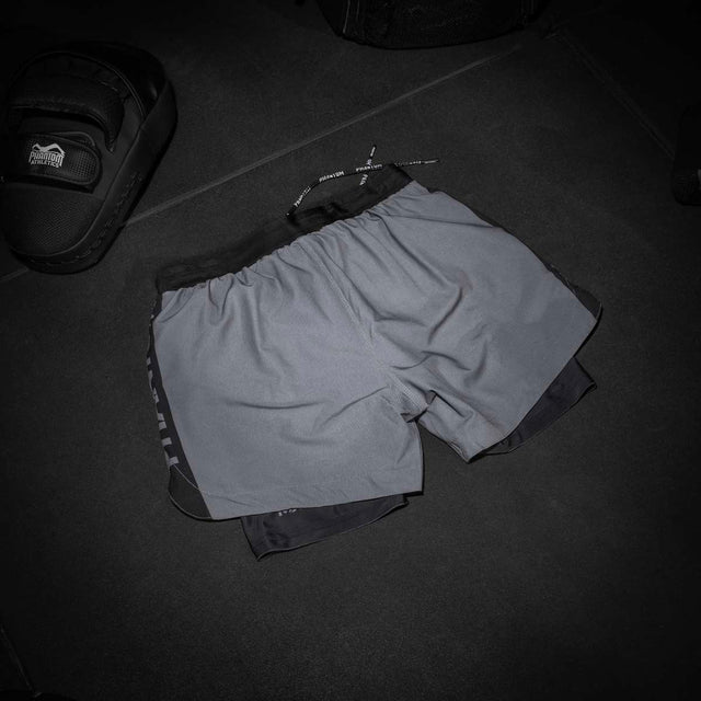 Phantom Athletics Kompressionsshorts Fusion 2in1 Apex – Grå