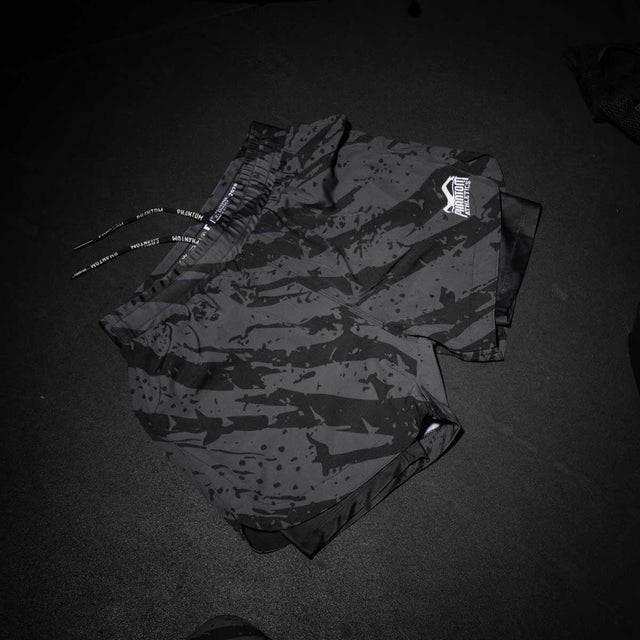 Pantaloncini MMA Phantom Athletics Fusion 2in1 Camo Tiger – Grigio