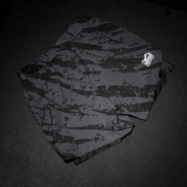 Pantaloncini MMA Phantom Athletics Fusion 2in1 Camo Tiger – Grigio