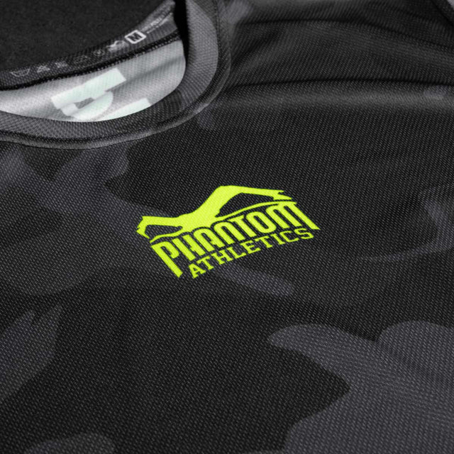Tréninkové tričko Phantom Athletics EVO Neon – Černá Camo/Neon