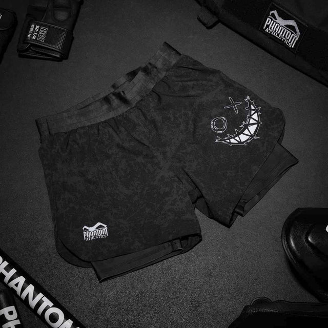 Phantom Athletics MMA-Shorts Fusion 2in1 Serious – Schwarz