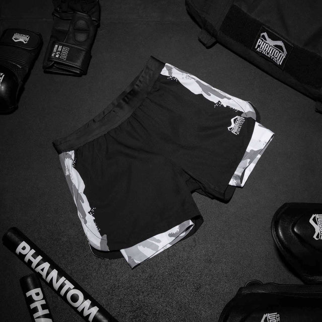 Phantom Athletics MMA-shorts Fusion 2in1 Warfare – Urban Camo