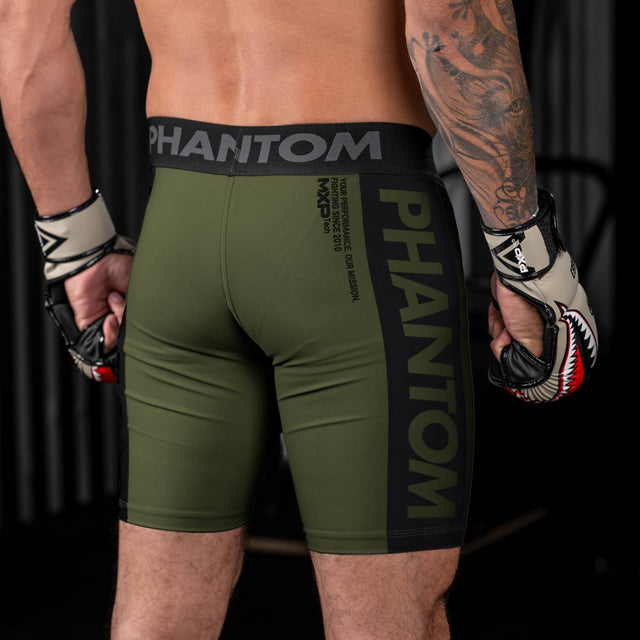Pantaloncini a compressione Phantom Athletics Vector Apex – Cachi