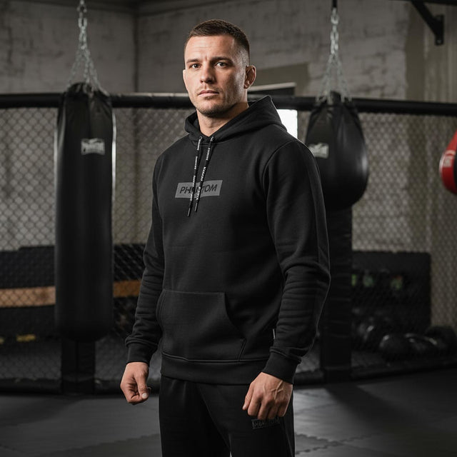 Sudadera Phantom Athletics Hoodie Zero – Negro/Gris