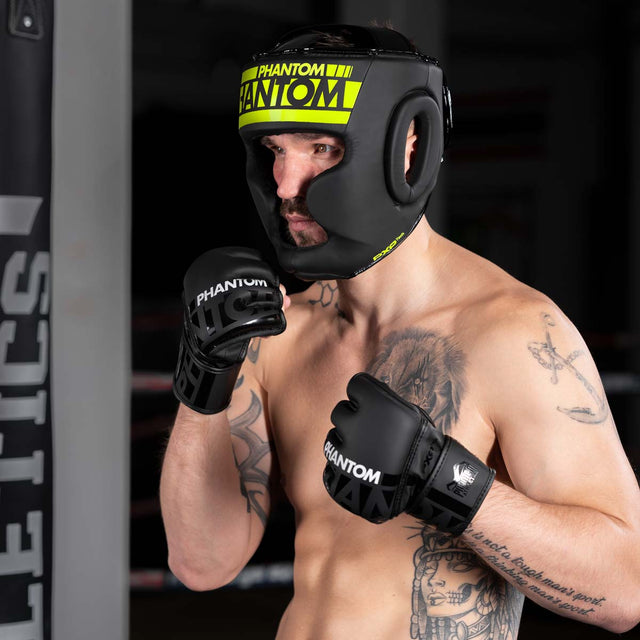 Phantom Athletics Kopfschutz Apex Full Face – Schwarz/Neon