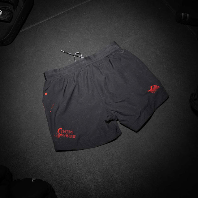 Pantalones de MMA Phantom Athletics Fusion-R Reaper – Negro/Rojo