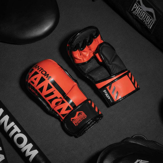 MMA rukavice Phantom Athletics APEX – Neonově červené
