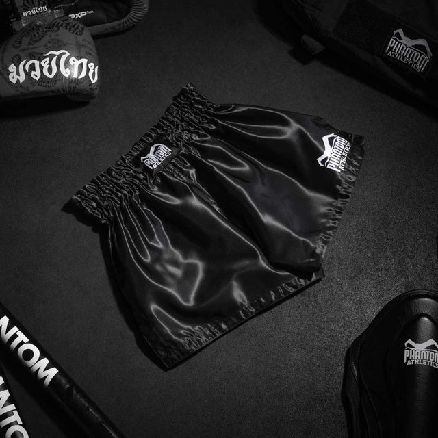 Pantaloncini Muay Thai Phantom Athletics Team – Nero