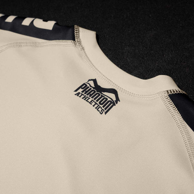 Phantom Athletics Rashguard EVO Apex Korte Mouwen – Sand