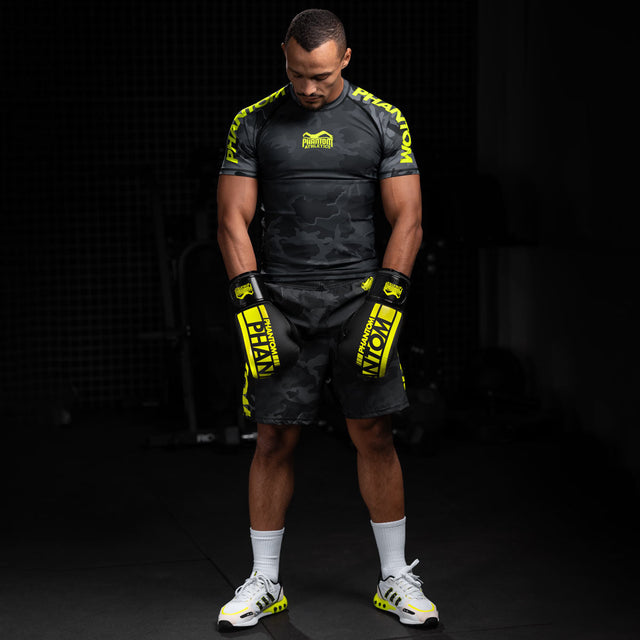 Phantom Athletics Rashguard EVO Neon – Schwarz/Neon