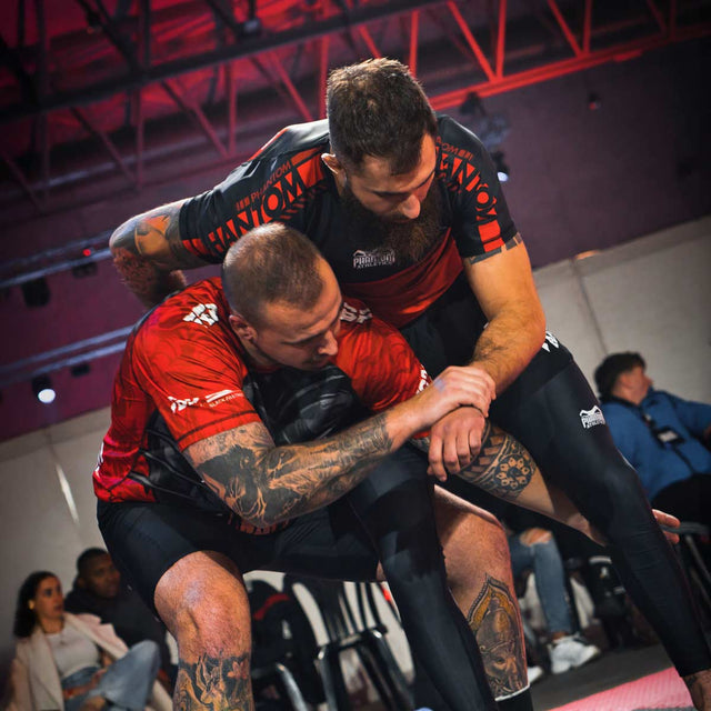 Rashguard Phantom Athletics EVO Apex Krótki Rękaw – Czerwony