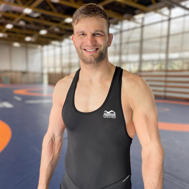 Maiou de lupte Phantom Athletics Apex – Negru
